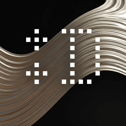 Abstract liquid metal gradient texture